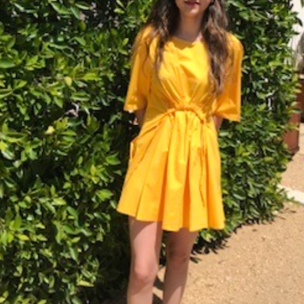 COS Marigold Yellow Dress with Pockets